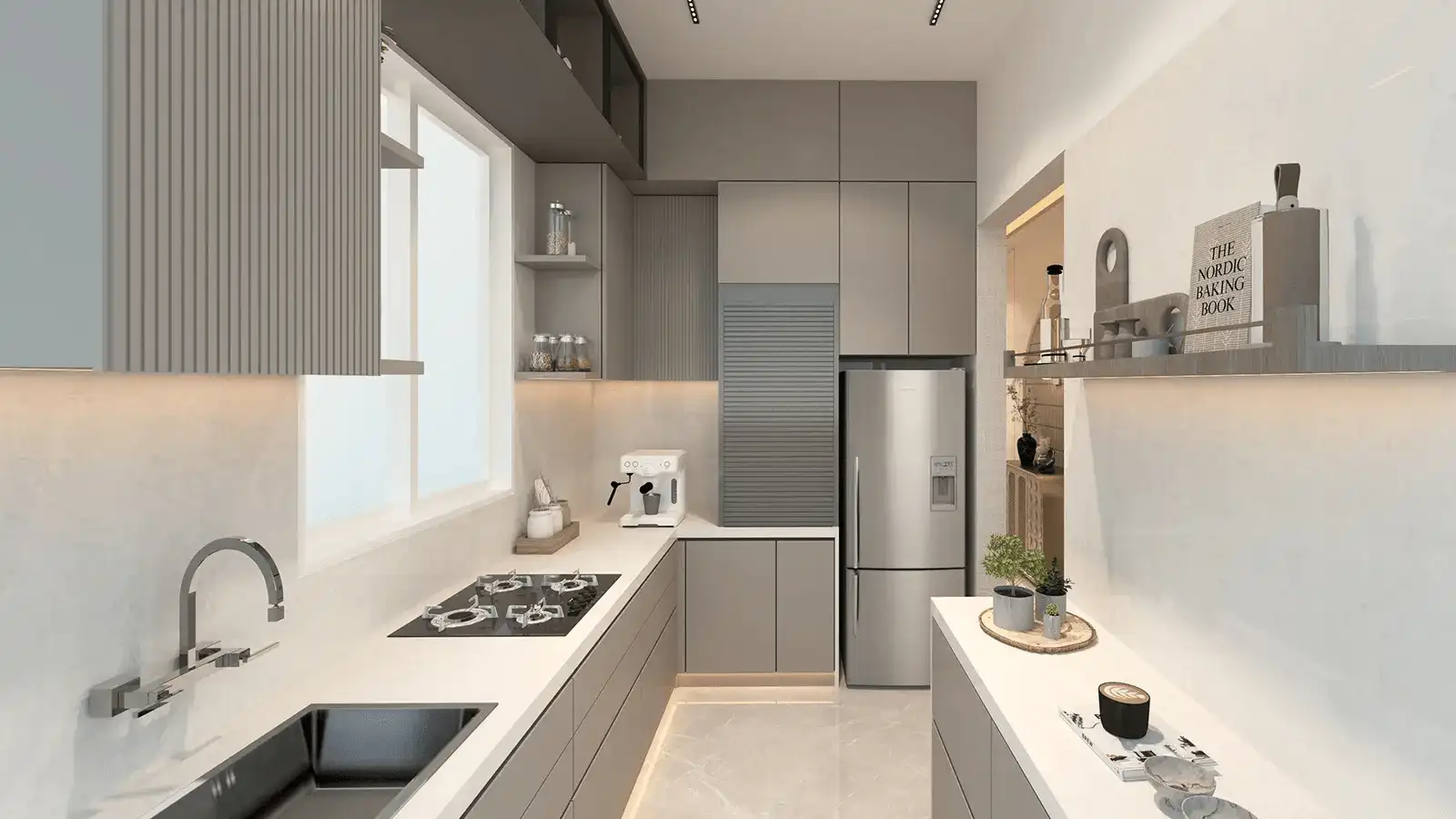 Modern Modular Kitchen Design at Godrej Vanantara
