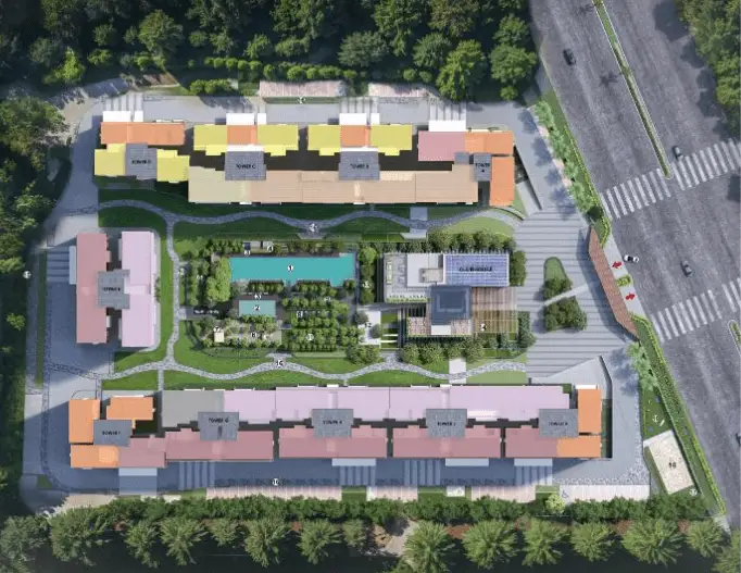 Master plan layout of Godrej Regent Park 8.07 acre campus